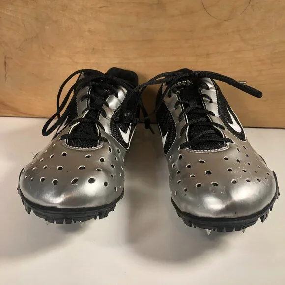 Nike Zoom Rival Bowerman Series Mens Size 10 Track Shoes 311894-011 Blk/Silver - Picture 4 of 13